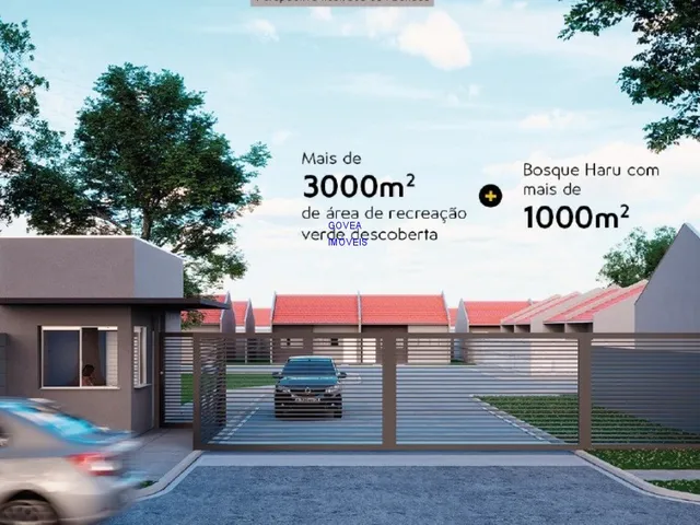 Imagem 3: CASAS 49M² 2 QUARTOS, TERRENO GRANDE, SUBSÍDIO DE 20 MIL COHAPAR, ENTRADA PARCELADA