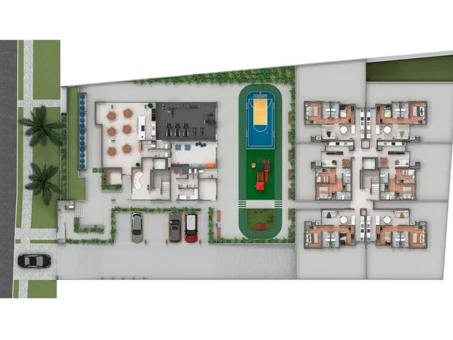 Imagem 5: Apartamento Padrão no Ecoville, 2 Quartos (1 suíte), Vaga de garagem, varanda, gás
