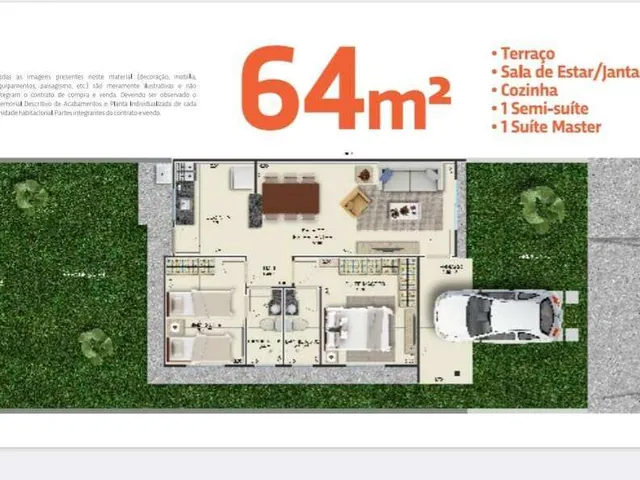 Imagem 9: Casa de condomínio à venda em Paço do Lumiar, com 2 quartos, 64m²
