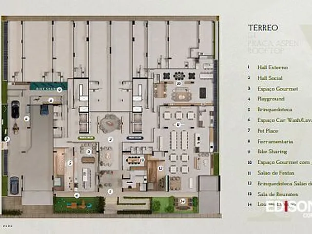 Imagem 8: Apartamento no Edifício Aspen Floresta Home Club em São José Sc, 3 Suítes com 121,90