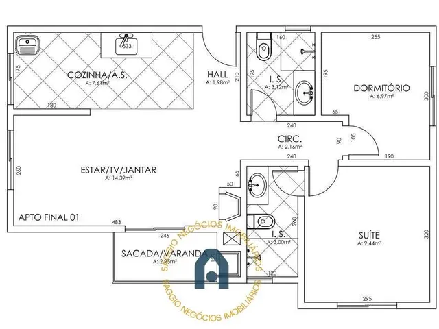 Imagem 13: Apartamento à venda em Curitiba, Boqueirão, com 2 quartos, 59,97m²