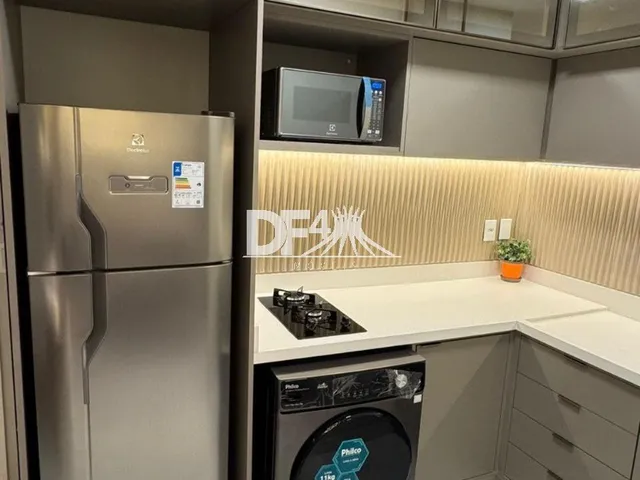 Imagem 9: Studio de 25,47m² foi totalmente reformado com acabamentos de alto padrão, pensado para