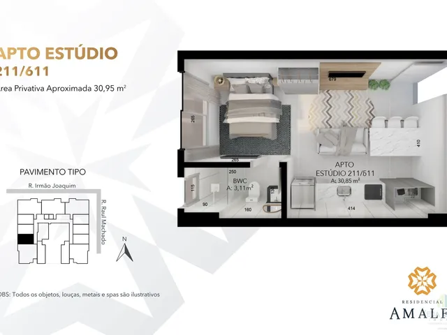 Imagem 16: Apartamento Studio no Centro de Florianópolis