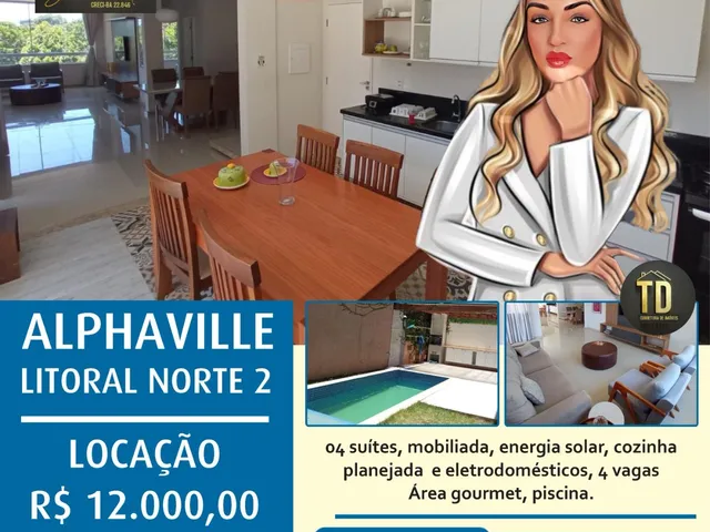 Imagem: Casa Residencial Mobiliada Alphaville Litoral