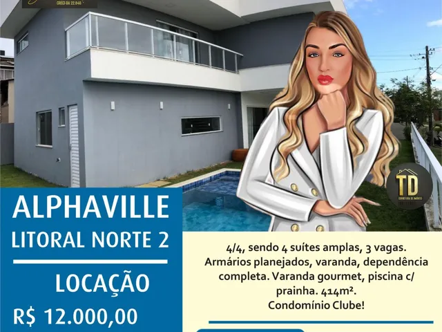 Imagem: Casa Residencial Alphaville Litoral Norte