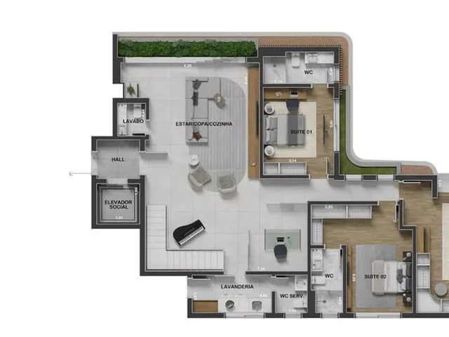 Imagem 14: Cobertura Residencial em Curitiba - Pr, Ahú