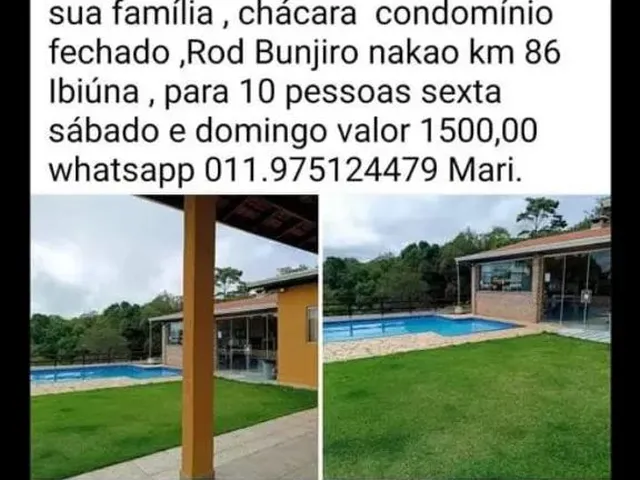 Imagem: Aluguel Chácara em Ibiuna