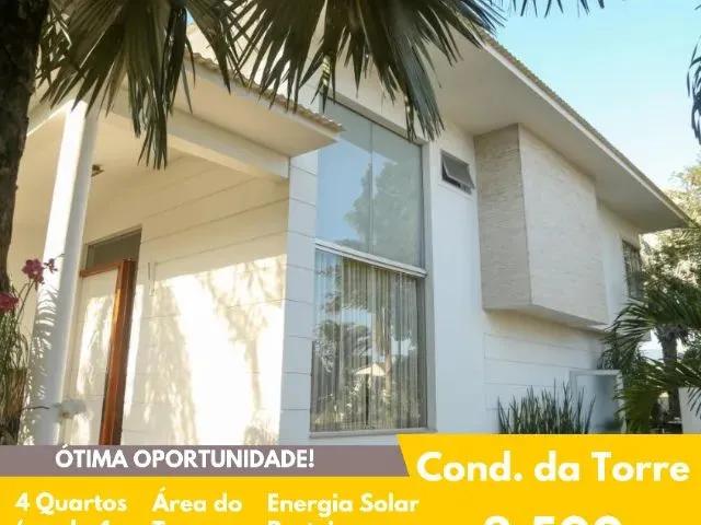 Imagem: A casa em condomínio possui 4 Dormitórios, 4 Suítes, 5