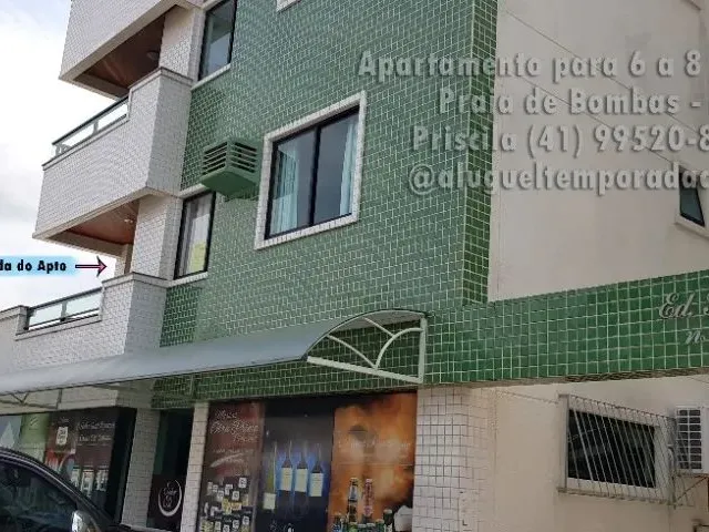 Imagem 12: Janeiro Apartamento 6 a 8 Pessoas, Praia de Bombas Sc, 2 Quartos com Ar, Churrasqueir