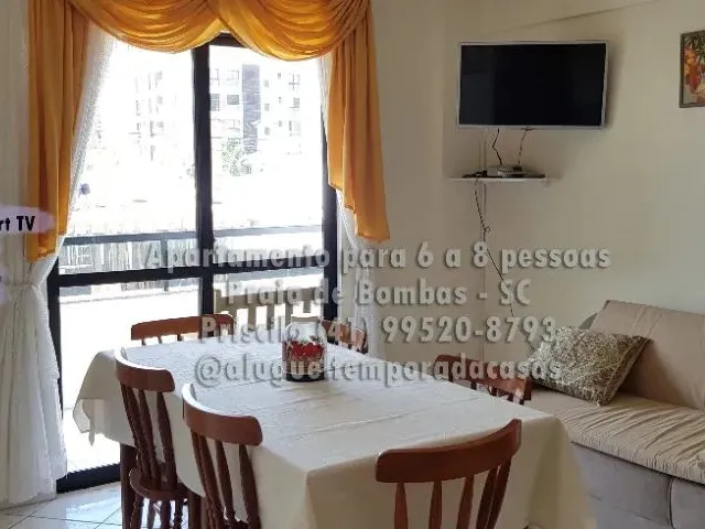 Imagem 6: Janeiro Apartamento 6 a 8 Pessoas, Praia de Bombas Sc, 2 Quartos com Ar, Churrasqueir