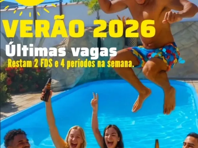 Imagem: A casa possui 3 Dormitórios, 2 Banheiros, Acomodam 20