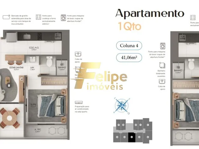 Imagem 8: NOVÍSSIMO EMPREENDIMENTO IMOBILIÁRIO SURGINDO! APARTAMENTO DE 02 QUARTOS, COM LAZER, À