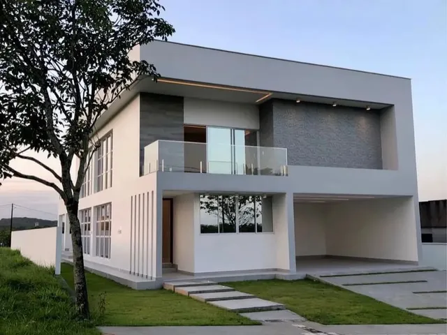 Imagem: A casa em condomínio possui 5 Dormitórios, 5 Banheiros, 4