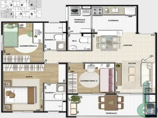 Imagem 10: 0 Apartamento com 3 dormitórios