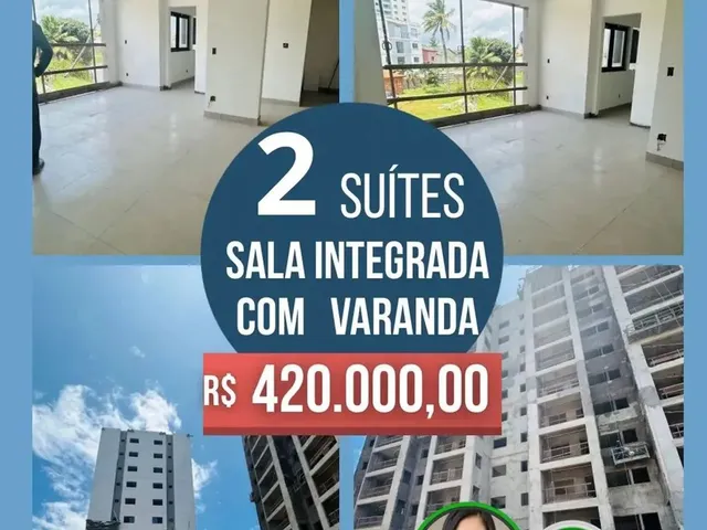 Imagem 1: Unidade Exclusiva - 2 Suites - Varanda Integrada- Voltada para Lagoa