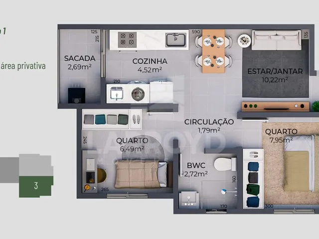 Imagem 7: Apartamento com 3 dormitórios