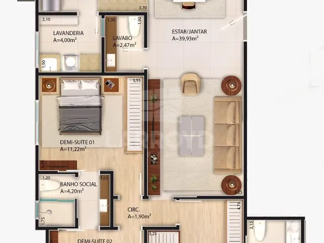 Imagem 2: Apartamento com 4 dormitórios