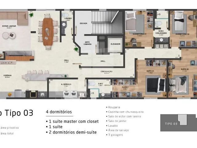 Imagem 7: Apartamento com 5 dormitórios
