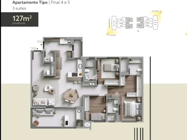 Imagem 14: Artis Curitiba Apartamento com 3 dormitórios