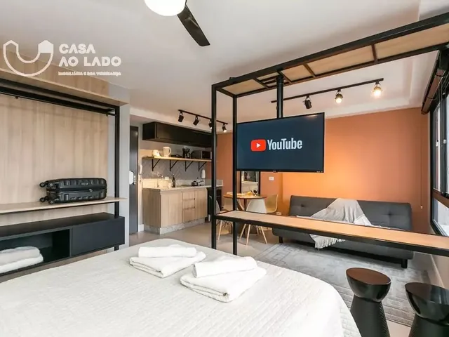 Imagem 1: Studio Mobiliado 28M² no Centro - Curitiba/Pr