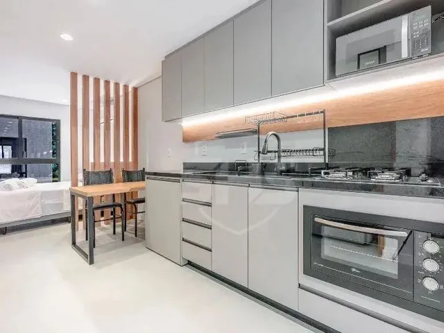 Imagem: O apartamento possui 1 Dormitório, 1 Banheiro, 27m² de
