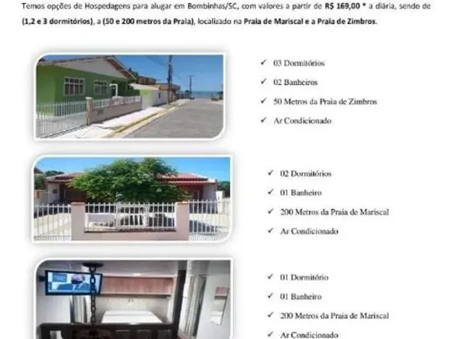 Imagem: Alugo Casas na Cidade de Bombinhas