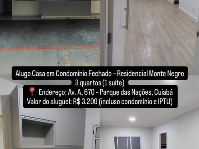 Imagem: Alugo Casa em Condomínio Fechado - Residencial