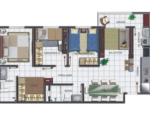 Imagem 8: Apartamento 2 Quartos - Edificio Moa