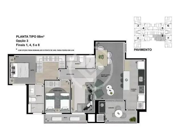Imagem 5: Lindo Apartamento Arch de 88M² Codigo: 131273