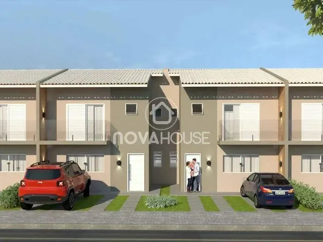 Imagem: A casa possui 3 Dormitórios, 1 Suíte, 1 Banheiro, 2 Vagas