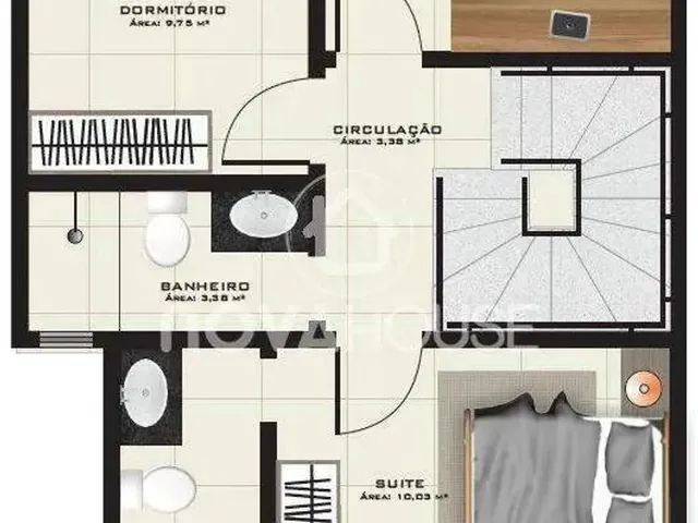 Imagem 4: Sobrado com 3 Dormitórios , 98 M² - Cidade Alta - Cuiabá/Mt