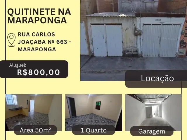Imagem: Alugo Quitinete no Bairro Maraponga, com