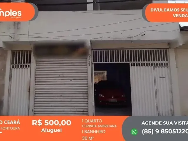 Imagem: Casa para Alugar com 1 Quarto na Barra do