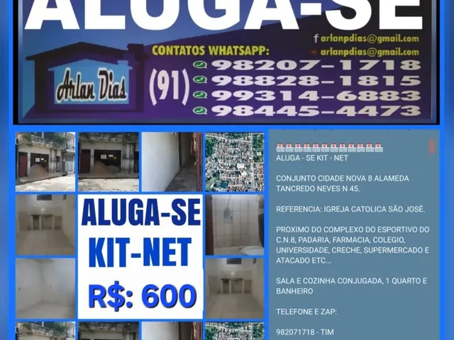 Imagem 1: Aluga-Se Kit-Net C.n.8