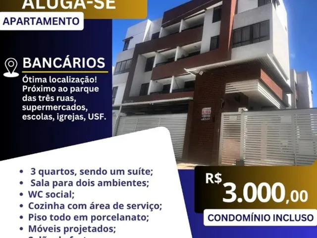 Imagem: Aluga-Se Apartamento no Bairro dos Bancários