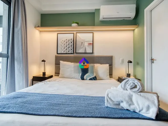 Imagem: Studio Mobiliado com Varanda em Moema