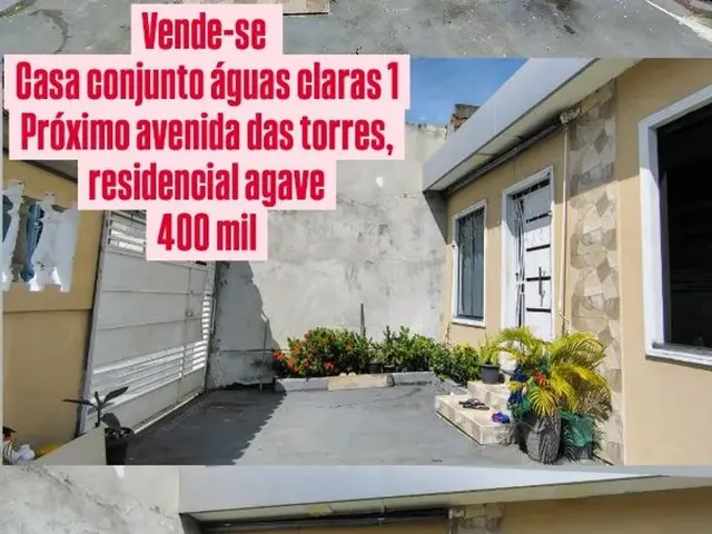 Imagem: Casa Águas Claras e Cidade Nova a Venda