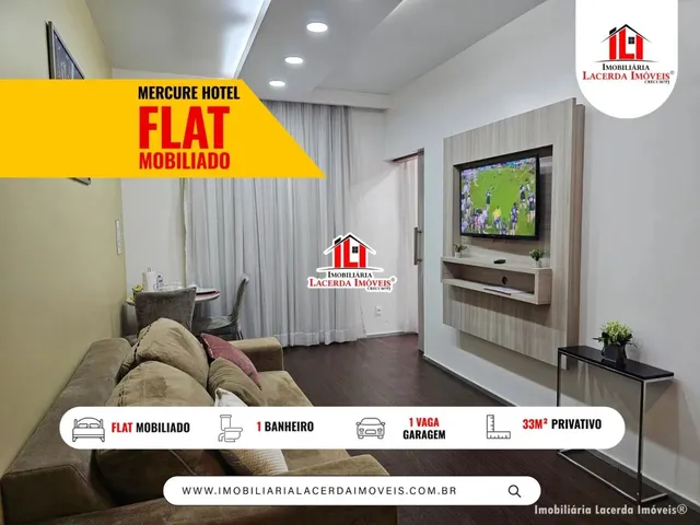 Imagem 1: Flat para Venda em Manaus, Adrianópolis, 1 Dormitório, 1 Suíte, 1 Banheiro, 1 Vaga