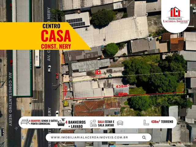 Imagem: Casa para Venda em Manaus, Centro, 4 Dormitórios