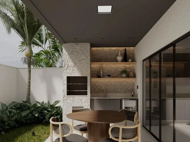 Imagem 2: Casa Térrea em Construção À Venda no Cond. Gran Paraíso com 3/4 Sendo 2 Suítes