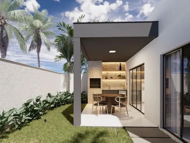 Imagem 3: Casa Térrea em Construção À Venda no Cond. Gran Paraíso com 3/4 Sendo 2 Suítes