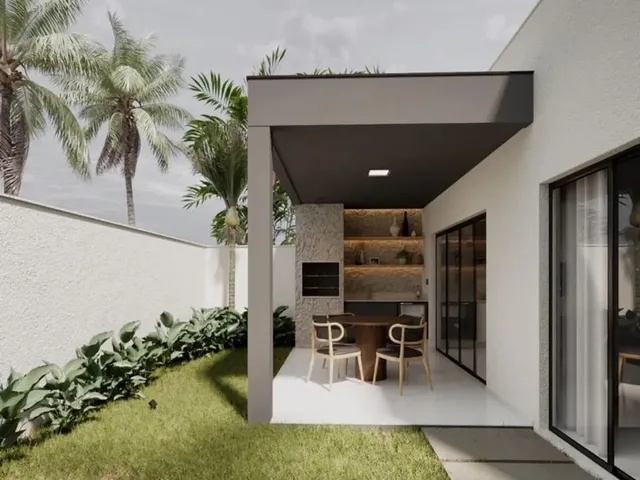 Imagem 4: Casa Térrea em Construção À Venda no Cond. Gran Paraíso com 3/4 Sendo 2 Suítes