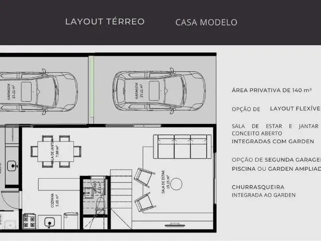 Imagem 5: Casas de 2 Andares com 3 Suítes