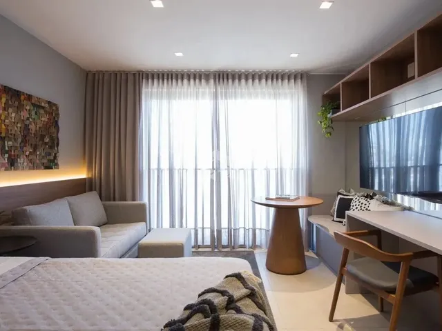 Imagem: Studio com 28 M², 1 Vaga de Garagem, na