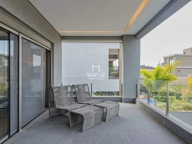 Imagem 11: Casa Mobiliada com 4 Suites - Varanda com Vista para Lagoa