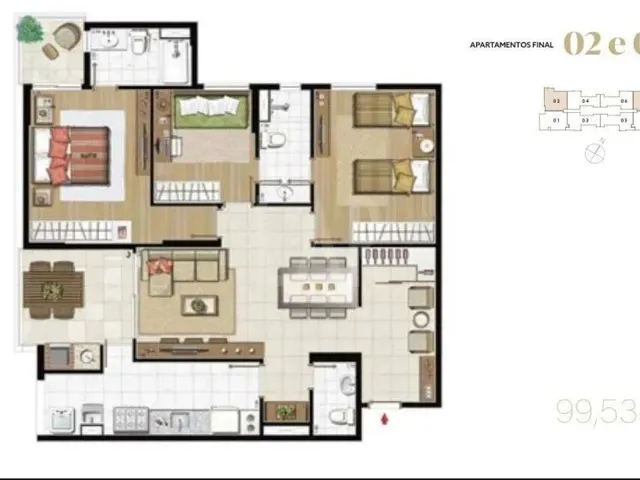 Imagem 5: Apartamento À Venda, 3 Quartos, 1 Suíte, 2 Vagas, Piemonte - Nova Lima/Mg