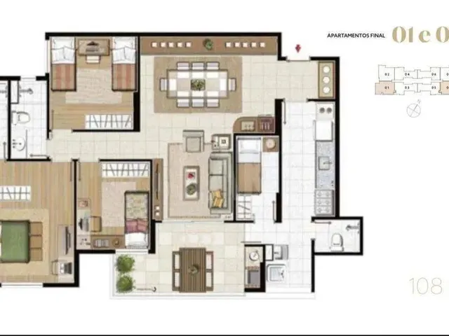 Imagem 3: Apartamento À Venda, 3 Quartos, 1 Suíte, 2 Vagas, Piemonte - Nova Lima/Mg