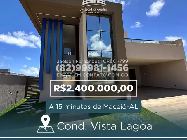 Imagem: A casa em condomínio possui 4 Dormitórios, 4 Suítes, 5