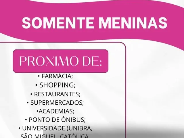 Imagem: Aluguel de Quarto para Meninas