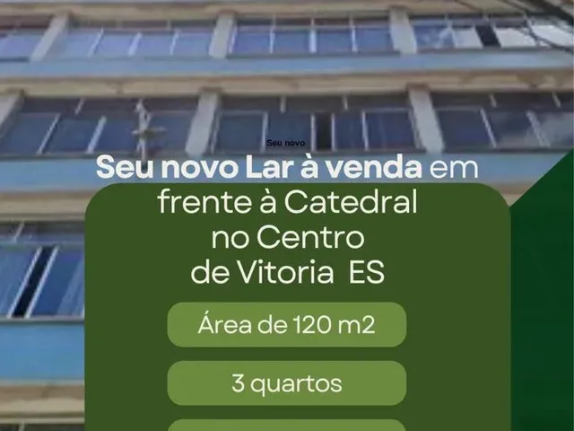 Imagem: Vendo 3 Quartos com Garagem Centro de Vitória